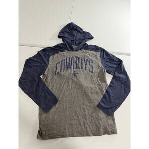 Dallas Cowboys Lightwight Pullover Hoodie Gray and Blue